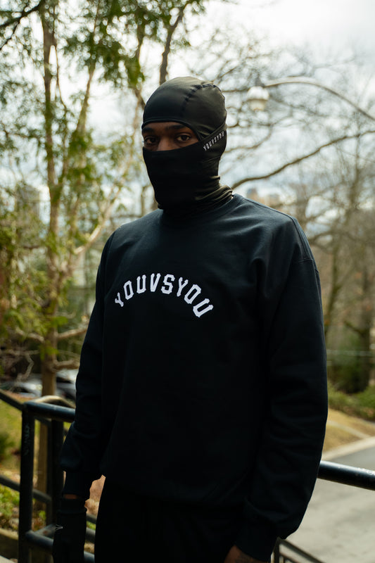 BLACK YOUVSYOU CREWNECK